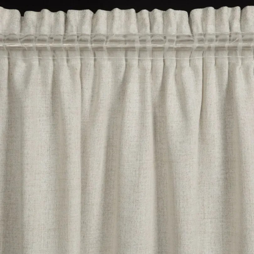 Бежова декоративна завеса с фин гланц Ширина: 140 см | Дължина: 280 см