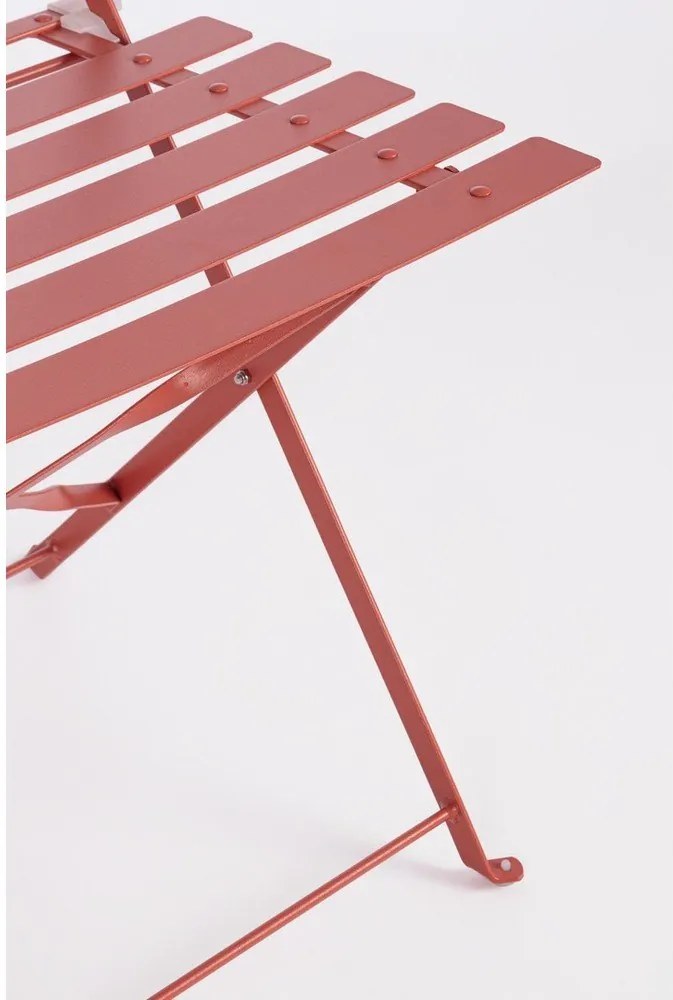 Теракотен стоманен градински комплект за хранене за 2 Austin – Bizzotto