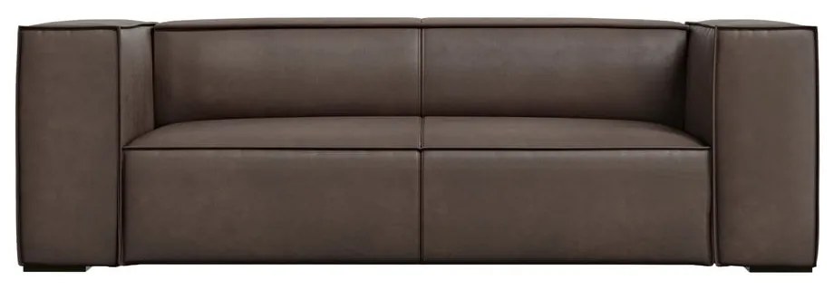 Кафяв кожен диван 212 cm Madame - Windsor & Co Sofas