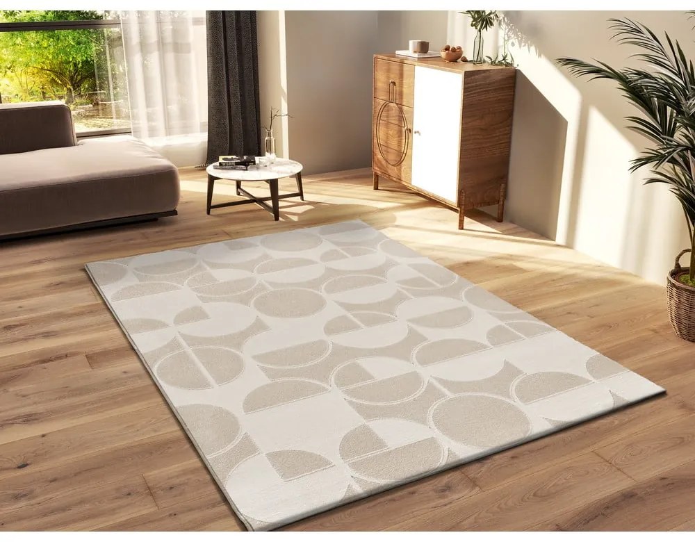 Килим в цвят слонова кост и кремаво 160x230 cm Flora – Universal