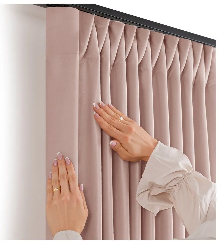 Светлорозова затъмняваща завеса 265x175 cm Velto – Filumi