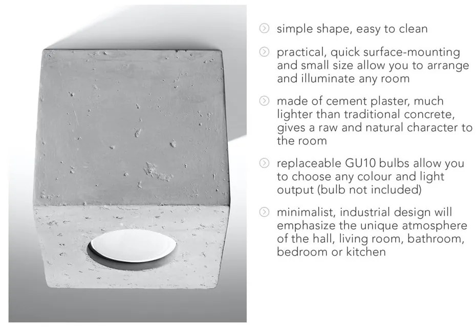 Сив прожектор 10x10 cm Geo – Sollux