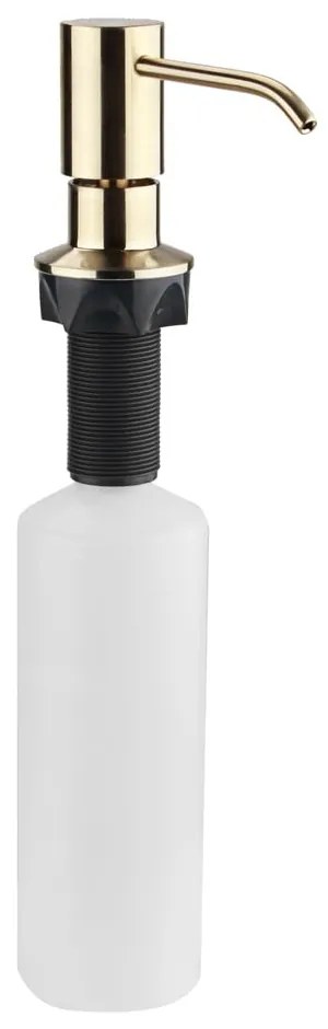 Пластмасов дозатор за сапун за вграждане в лъскаво сребристо 350 ml – Sapho