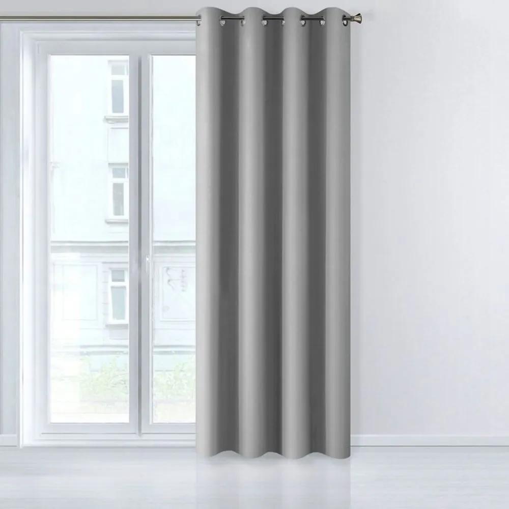 Дълга сива завеса за прозорец Дължина: 250 см