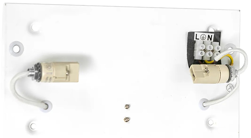 Комплект от 2 модерни стенни лампи черни - Otan