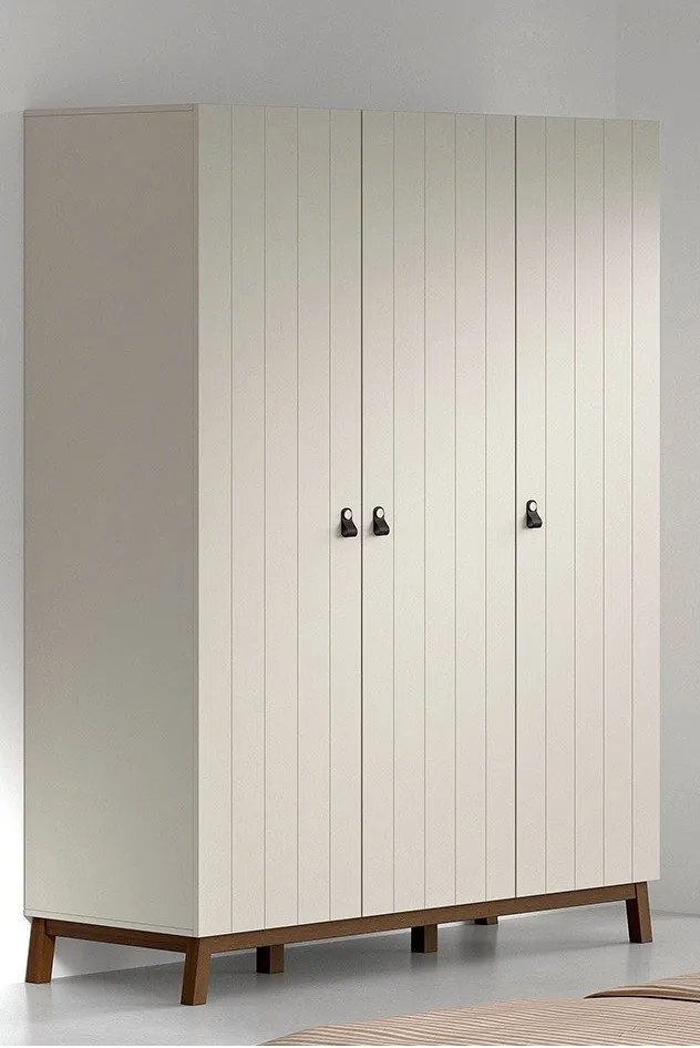 Бежов детски гардероб 149x196x58 cm Sezane – Vipack