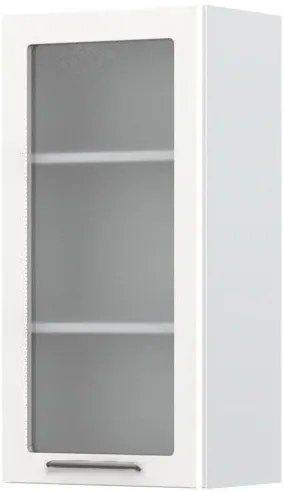 Висящ шкаф Modena V9-45-1KS with Витрина-White - White glossy