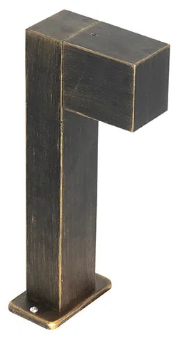 Индустриална стоеща лампа за външно ползване антично злато 35 см IP44 - Baleno