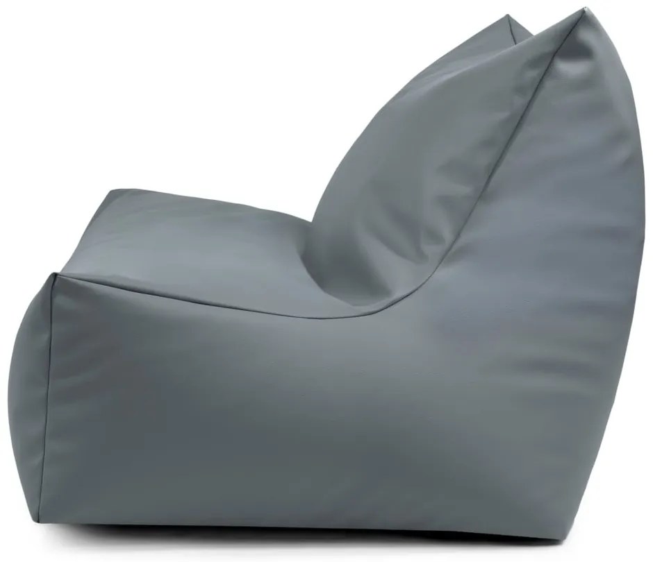 Черен пуф от изкуствена кожа Icy Sofa – So Soft?