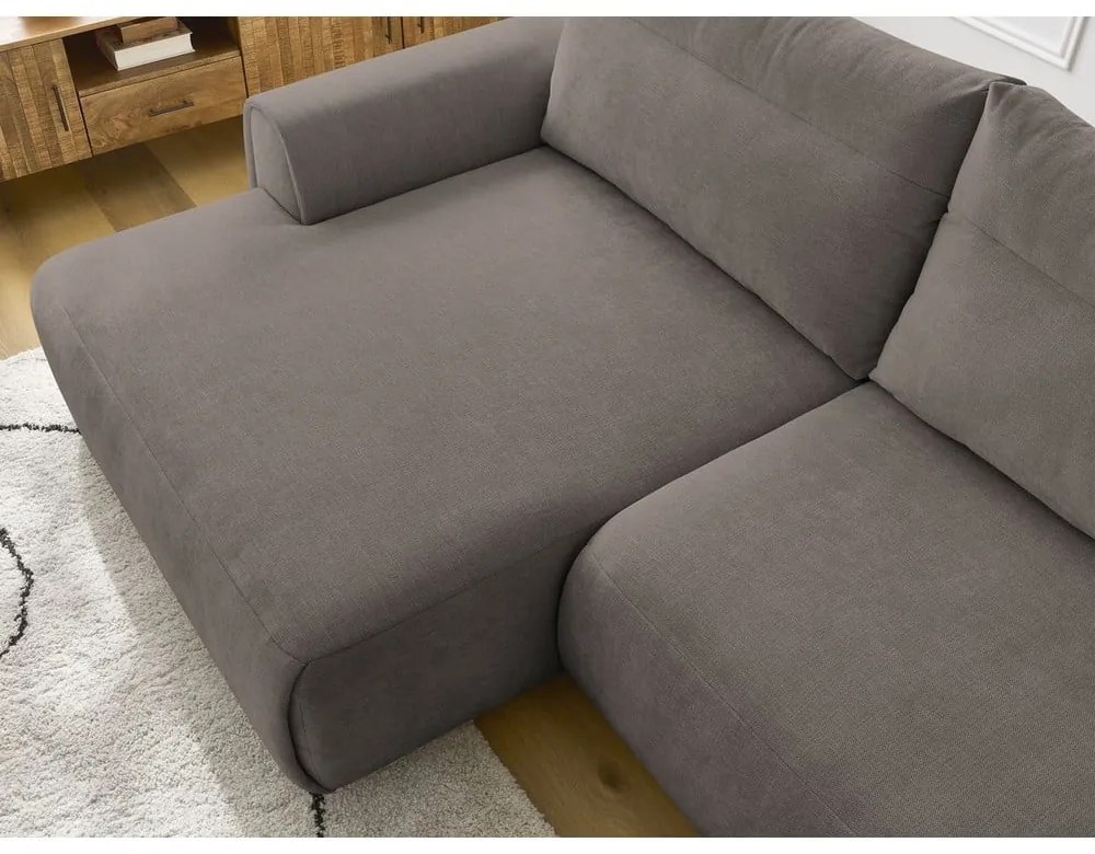 Кафяв ъглов диван Aden – Bobochic Paris