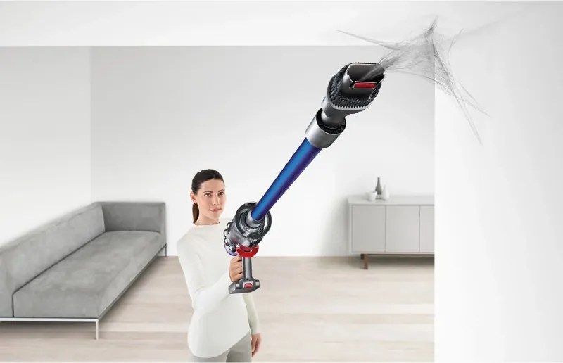 Вертикална прахосмукачка Dyson V11 Advanced Nickel/Purple 479333-01, 200AW, 760 мл, 125000 об/мин, Автомония 60 мин, HEPA, Лилав/Никел