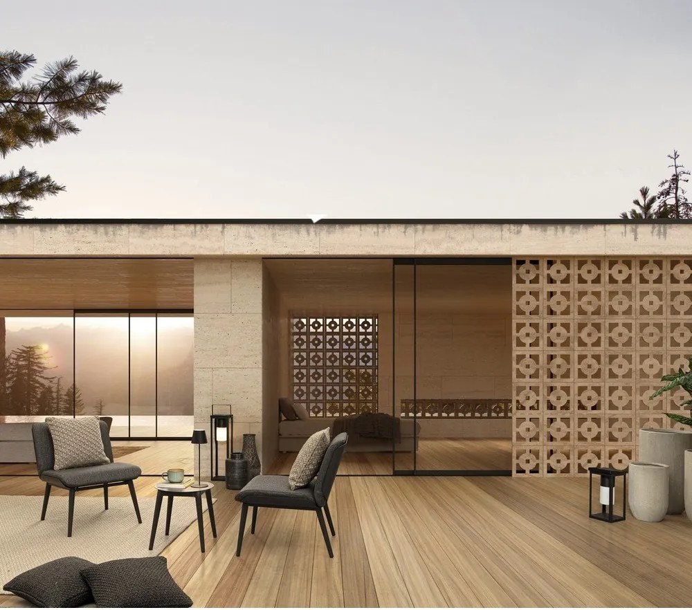 Черен LED фенер със соларен панел/с USB (височина 75 cm) Solar – Bizzotto