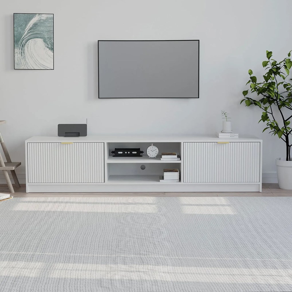 ТВ шкаф Allegro plus-Бял