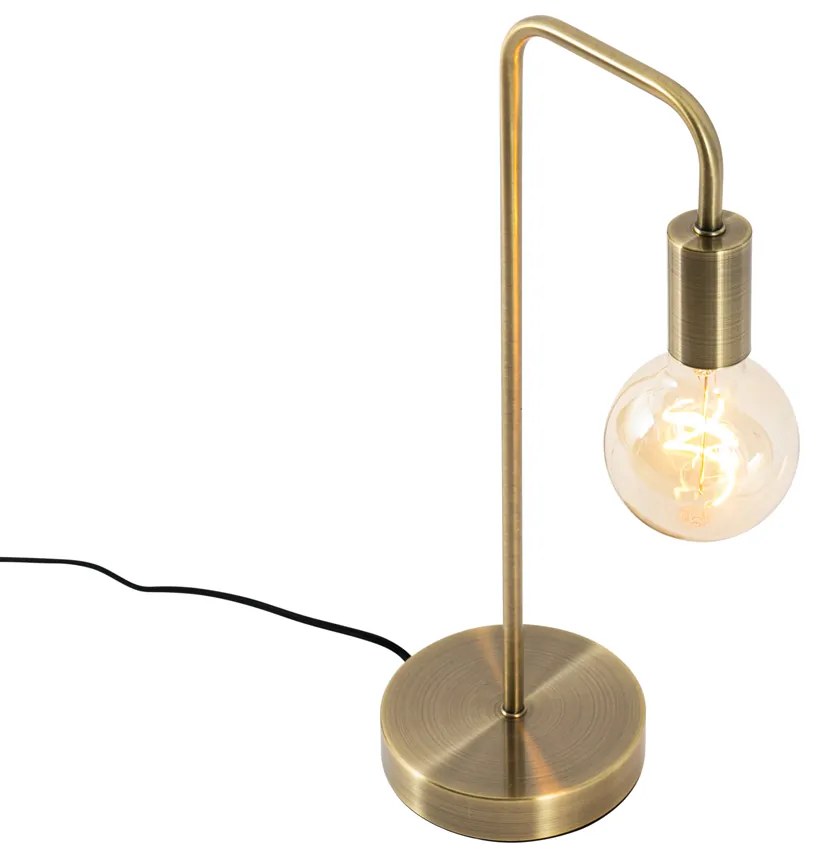 Модерна настолна лампа бронз - Facil