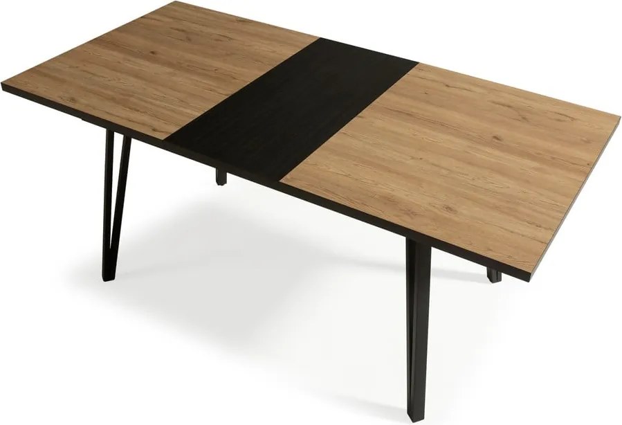 Маса за хранене с дъбов плот 90x140 cm Cleo - Marckeric