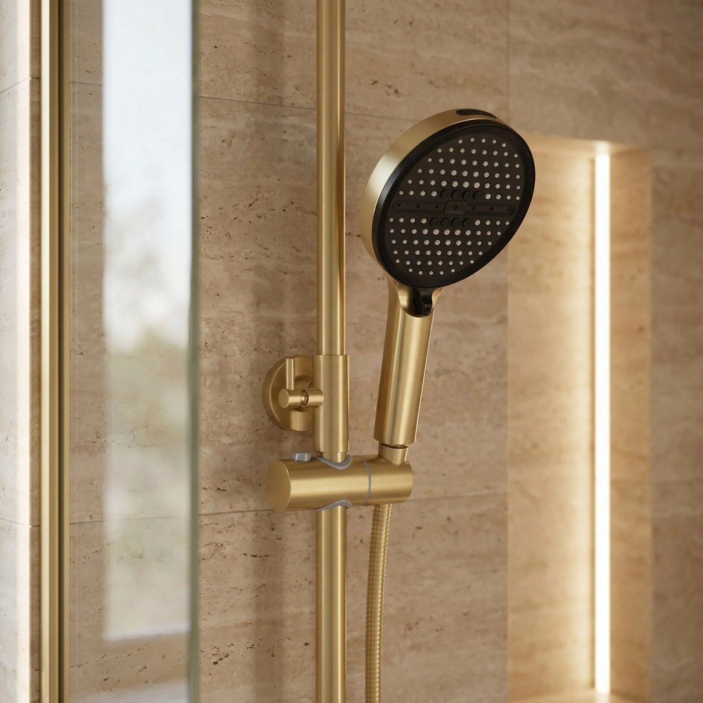 Комплект за душ Rea Prime Brush Gold