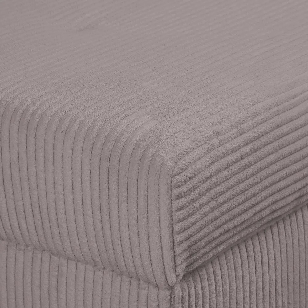 Табуретка от сив велур Ariella - Ropez