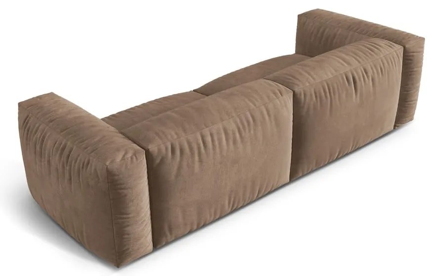 Светлокафяв кадифен модулен диван 240 cm Martina – Micadoni