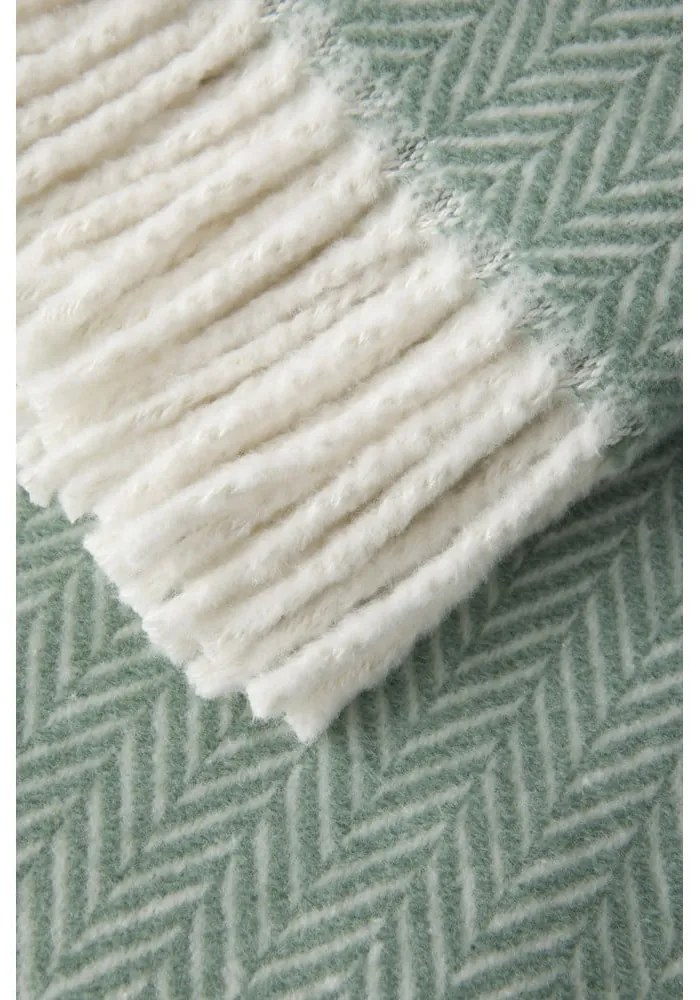 Светлозелено каре със съдържание на памук , 140 x 180 cm Skyline - Euromant