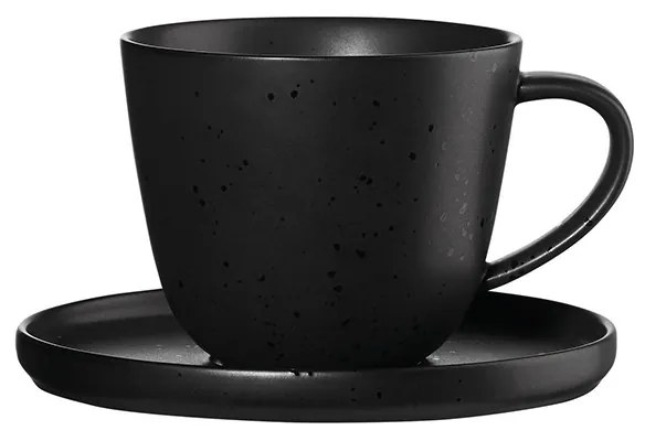 Asa - Чаша с чиния Coppa kuro 0,25л черно - 19020190