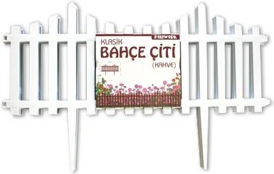 Декоративна ограда Класик - 4 х 59см - Бяла