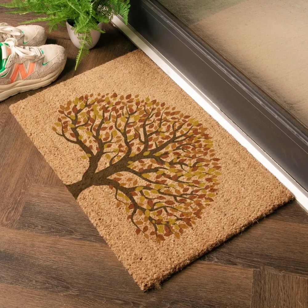 Изтривалка от кокосови влакна 40x60 cm Autumnal Tree of Life – Artsy Doormats