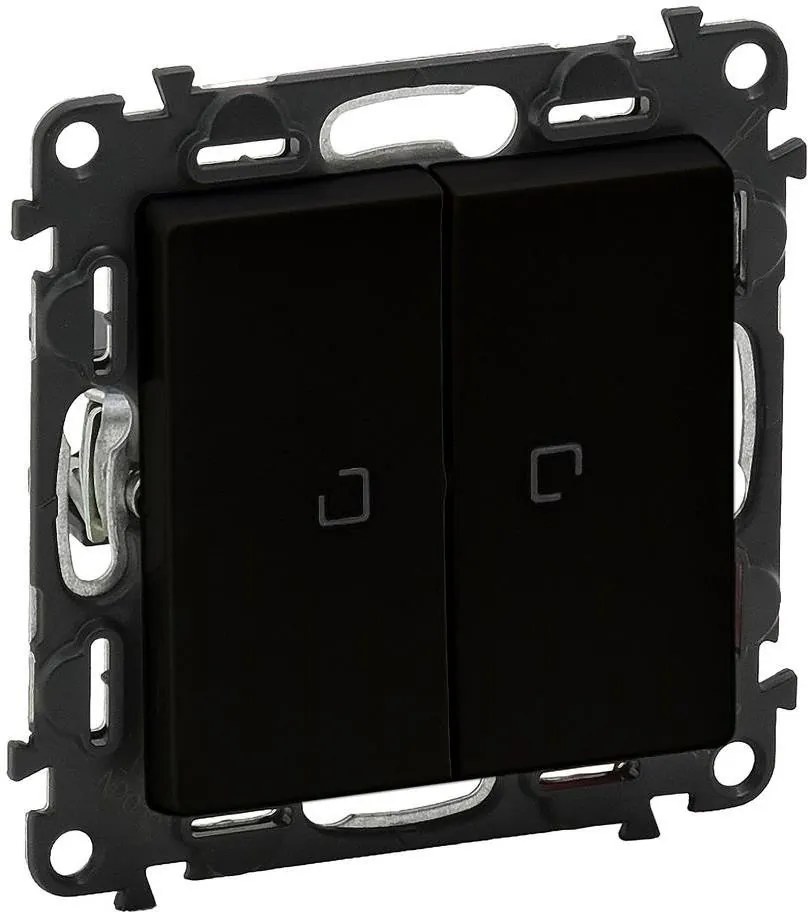 Legrand Сериен девиаторен ключ с индикация 0.15мА LED цвят черен Valena Life  - 756319