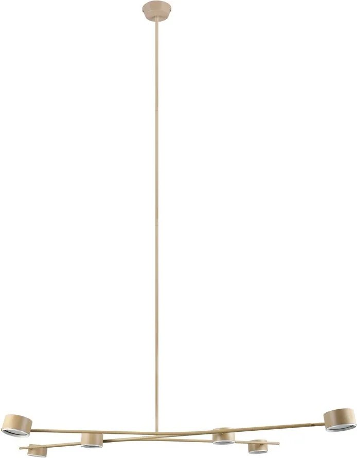 Бежово метално висящо осветително тяло Coda – Trio Select