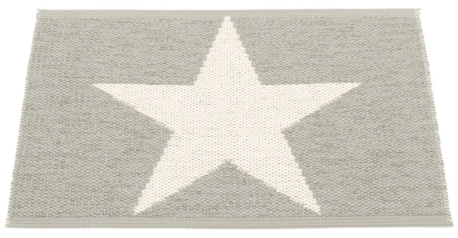 Светлосив килим за открито и закрито 70x50 cm Viggo Warm Grey – Pappelina