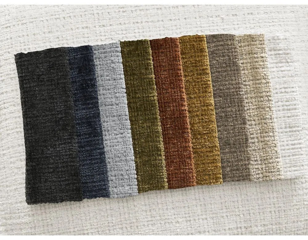 Бял шенилов ъглов диван (ляв ъгъл) Leonore – Bobochic Paris