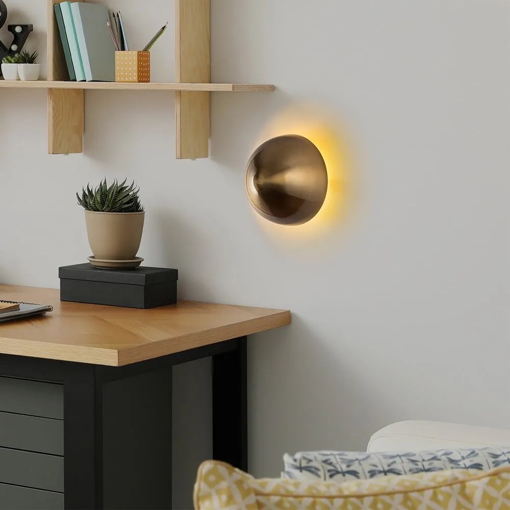 Стенна лампа в бронзов цвят ø 20 cm Fungal – Opviq lights