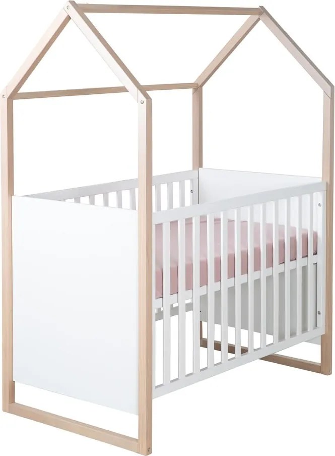 Бяло детско креватче 60x120 cm Cabane – Roba