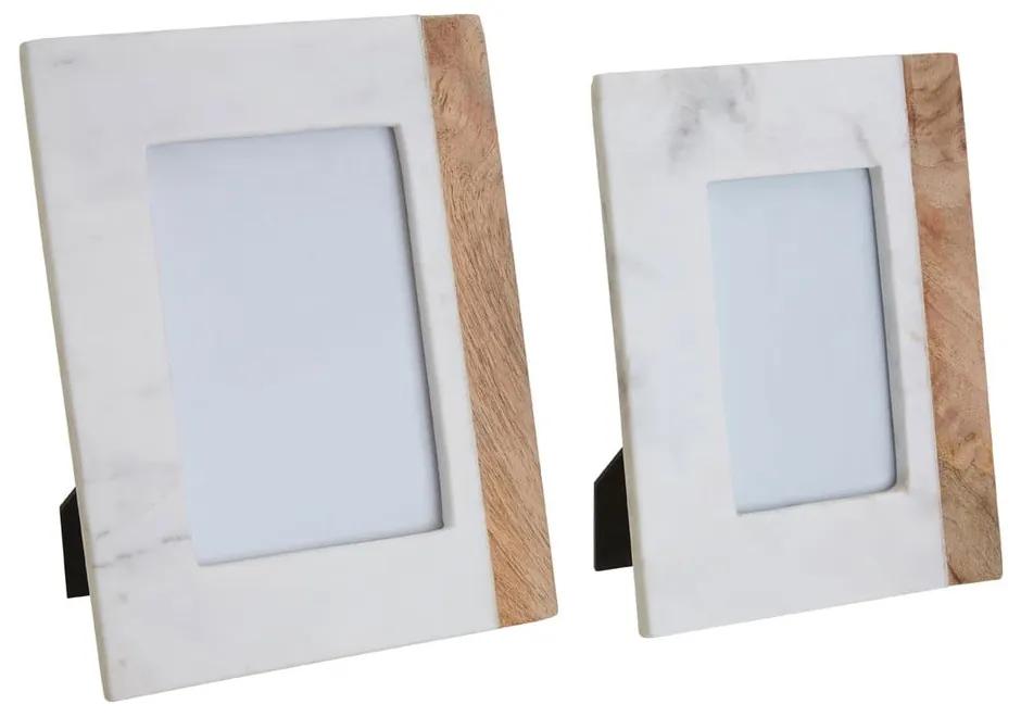 Каменна рамка в бял и естествен цвят 18x23 cm Sena - Premier Housewares