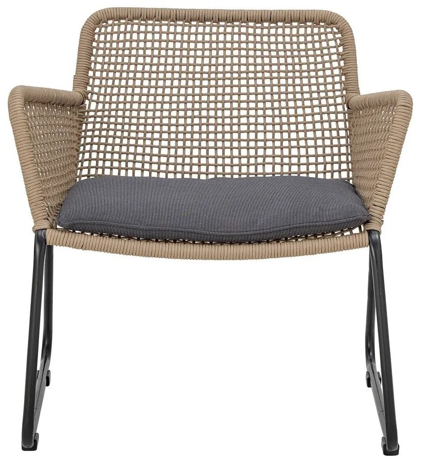 Градински фотьойл в сиво и бежово Mundo – Bloomingville