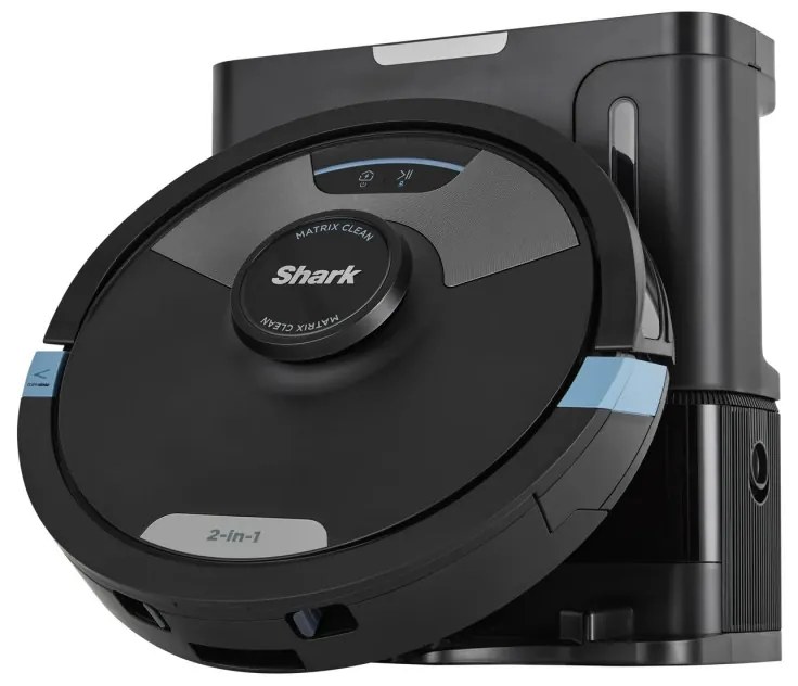 Прахосмукачка робот Shark Matrix Plus RV2620WAEU, 650 W, 0.3 л, 360 LiDAR, Автономия до 110 мин, Станция за самопочистване, Matrix Clean, Черен