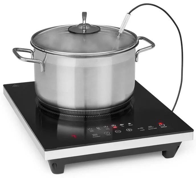 Klarstein Cook n Roll, индукционен котлон за готвене, 2000W, 3 часов таймер, 10 градуса, черен