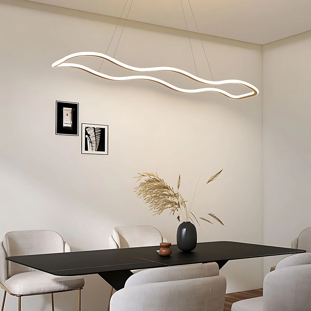 LED висяща лампа за таван LHJ027-CP 100 см златиста