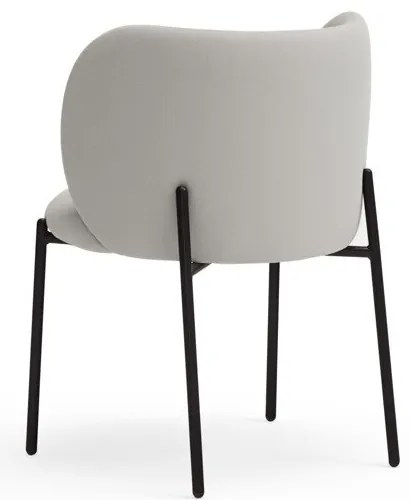 Светлосиви тапицирани трапезни столове в комплект 2 бр. Mogi – Teulat