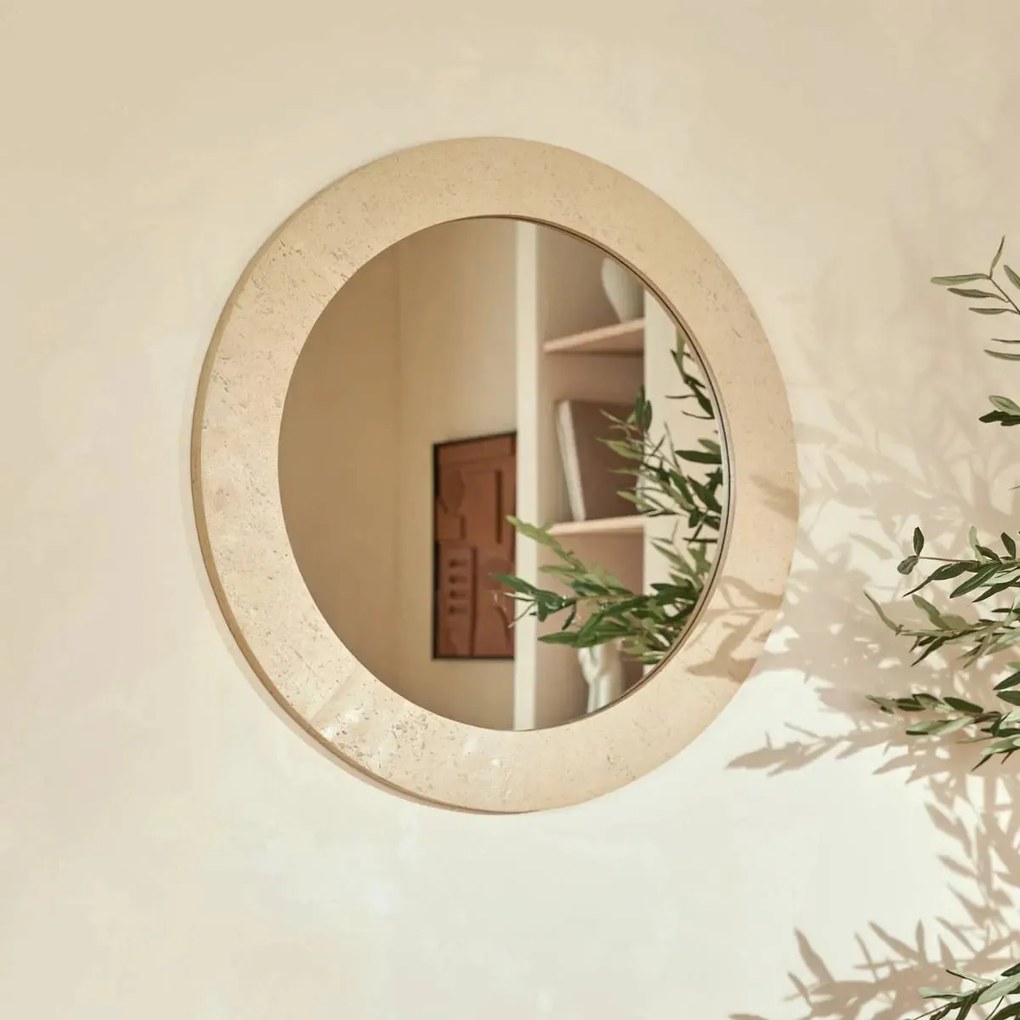 Огледало atmosphera Anaya, Смола, Ø78 cm