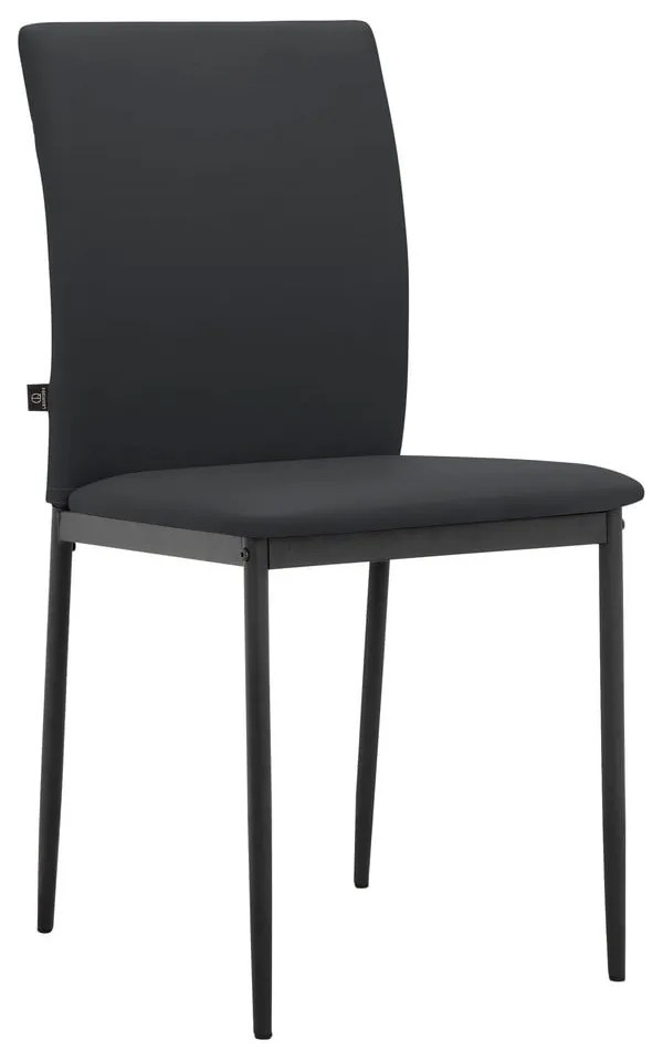 Черни трапезни столове в комплект от 2 бр. от имитация на кожа Pavia – Støraa