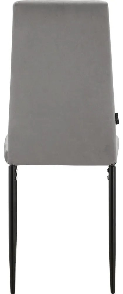 Сиви кадифени трапезни столове в комплект от 2 бр. Kelly – Støraa