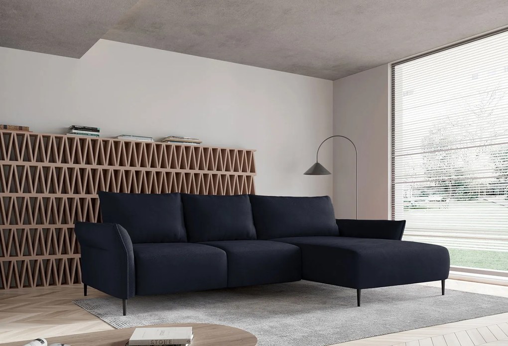 Ъглов диван Джозефин-антрацит-десен