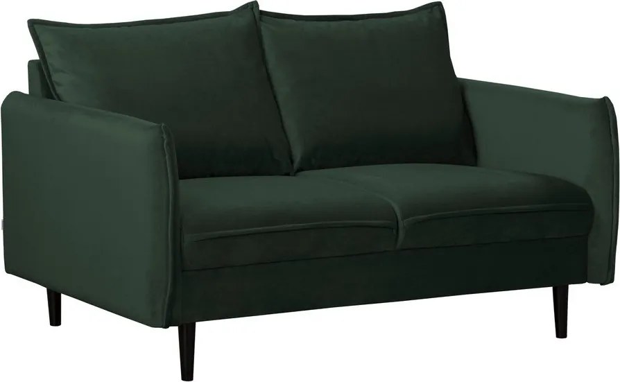Тъмнозелен кадифен диван 138 cm Juli – Ropez