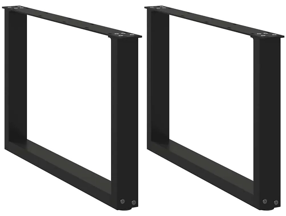 Sonata H Крака за холна маса с U-образна 2 бр черни 60x(42-43)см стомана
