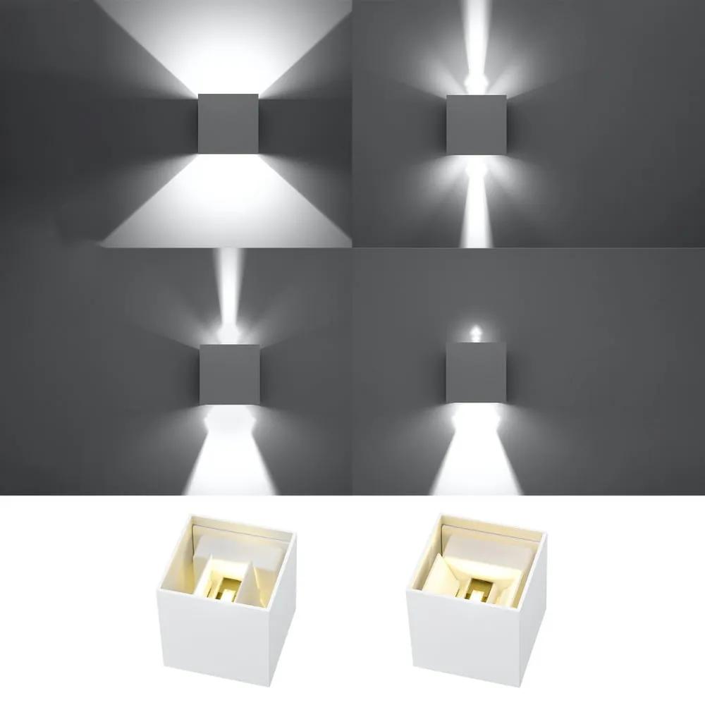 Бяла LED стенна лампа Pinio – Nice Lamps