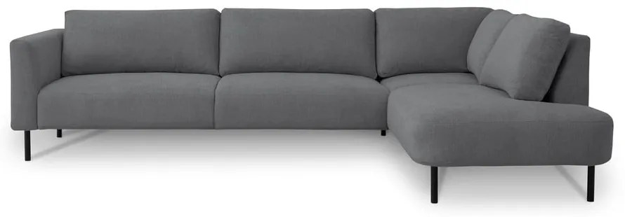 Тъмносив ъглов диван (десен ъгъл) Hero – Scandic