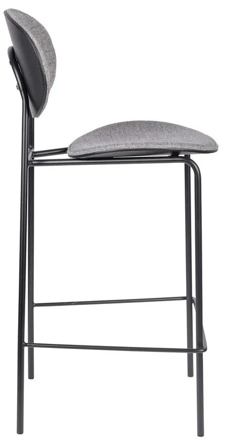 Сиви бар столове в комплект от 2 броя 96 см Donny - White Label