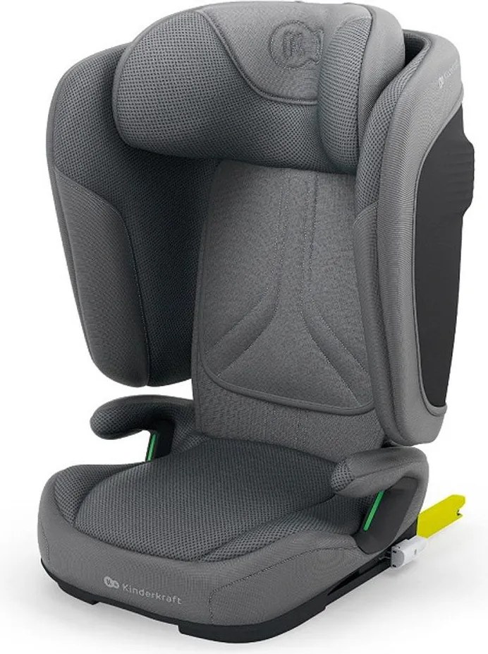 KINDERKRAFT - Сгъваемо детско столче за кола UNITY 2 i-Size 100-150 см сиво