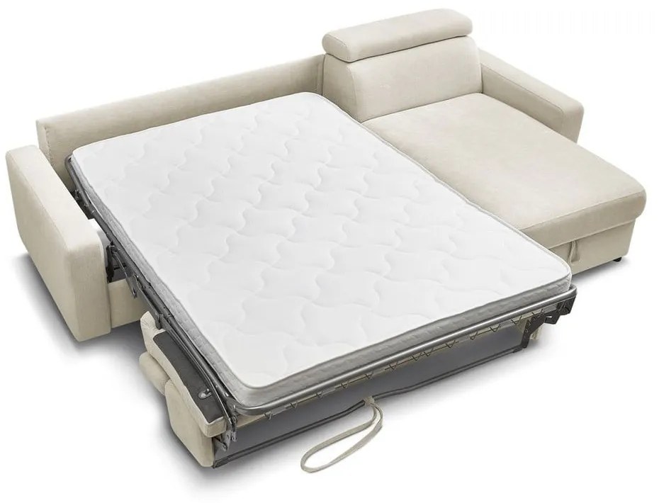 Кремав разтегателен ъглов диван (променлив) Monaco – Bobochic Paris