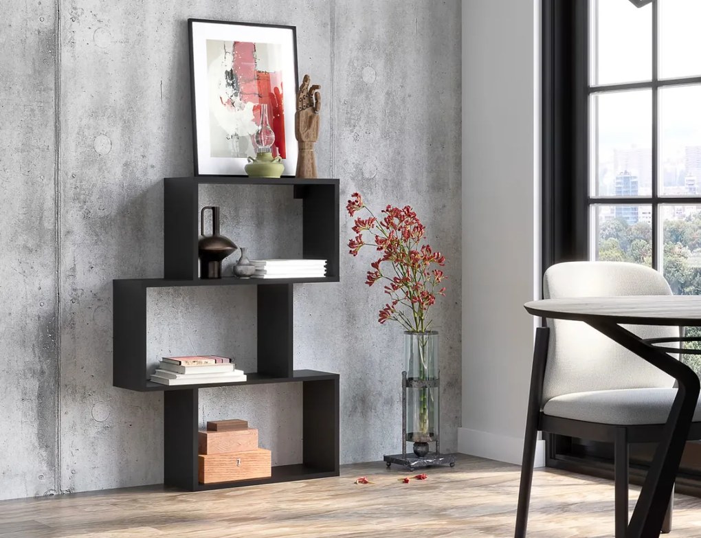 Книжна етажерка Evellyn-Бяло